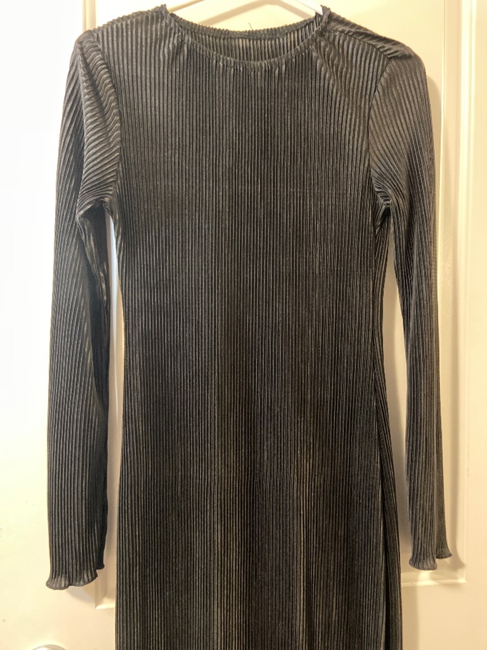 Satin dress ribbed maxi 17ptp